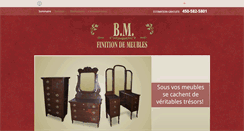 Desktop Screenshot of bmfinitiondemeuble.com