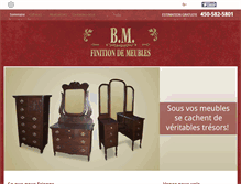 Tablet Screenshot of bmfinitiondemeuble.com